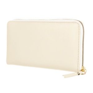 Comme Des Garçons white leather wallet